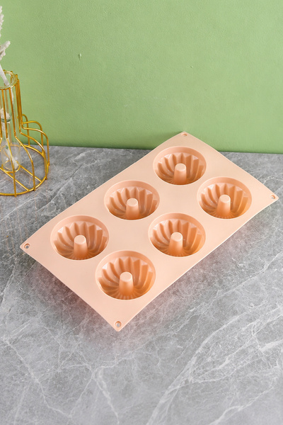 Destpak 6-Piece Muffin and Cake Mold - Silicone Muffin Cake Mold - Silicone F...
