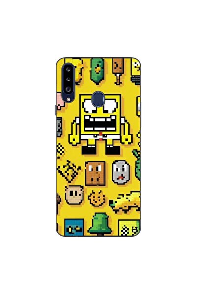 OEM Case compatible with Samsung Galaxy A20S Silicone Gel Tpu Pattern Pixel A...