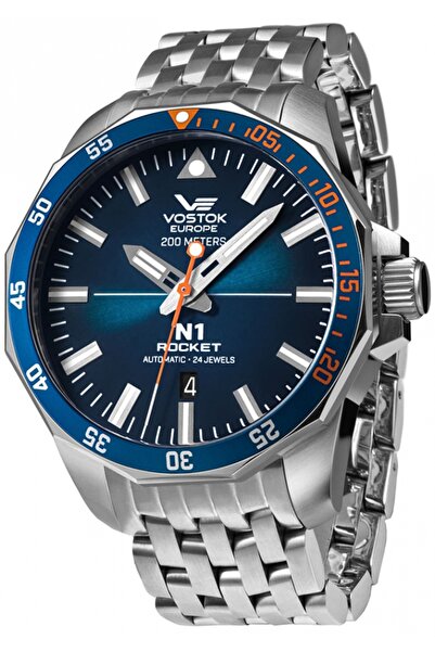 Vostok Europe Ceas bărbătesc clasic, albastru marin, rezistent la apă, NH35A-...