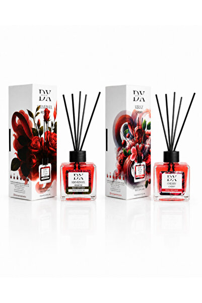 DX Perfumes Pachet DX Red Rose & Cherry Difuzor Cameră 2x110 ml, Aromă Floral...