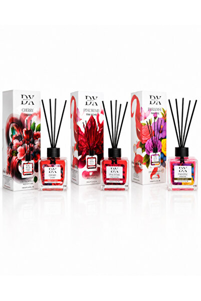 DX Perfumes Pachet DX Cherry, Pink Bomb & Paradise Difuzor Cameră 3x110 ml, A...