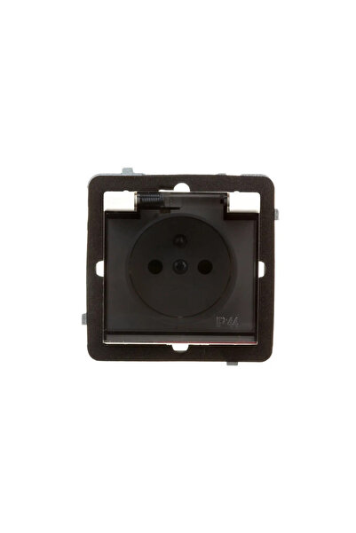 OSPEL Soclu etanș Sonata ecru unic z/u 16A IP44 cu obloane (GPH-1RZP/MD)