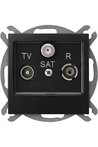 OSPEL IMPRESJA Soclu RTV-SAT Negru Metalic GPA-YS/M/33