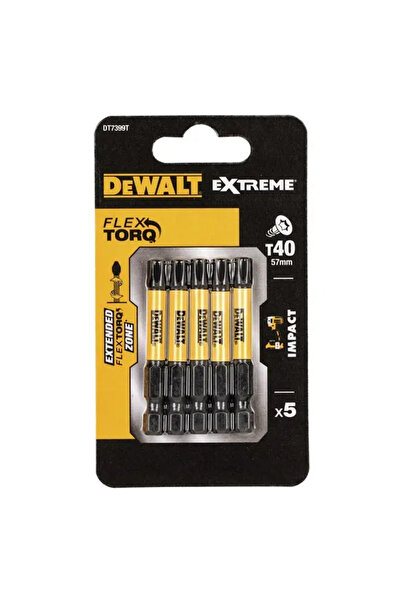 Dewalt Biți de impact pentru șurubelnițe Torsion T40x50mm 5 buc. DT7399T