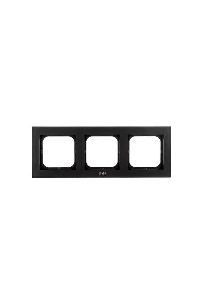 OSPEL Sonata cadru triplu pentru elemente de fixare IP-44 negru metalic (RH-3...