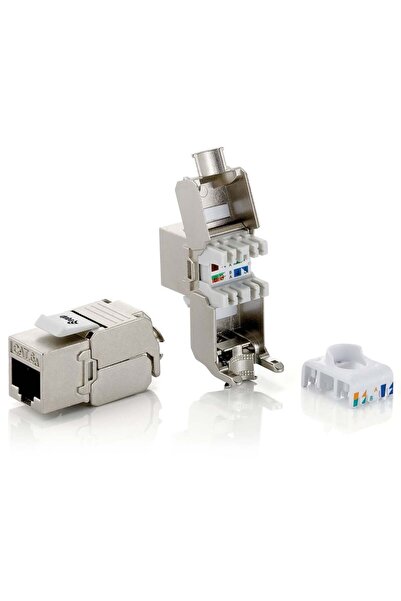 EQUIP Mufă Keystone ecranată Cat.6A LSA pentru set de 8 bucăți