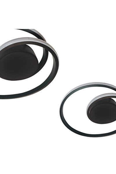 Milagro Plafoniera Bono, Milagro, Metal/Plastic, Lumină LED, Alb/Negru