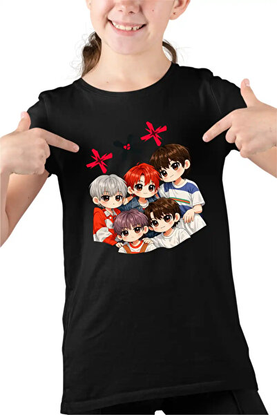 OEM Tricou Copii Fete Tomorrow X Together Kpop Merch
