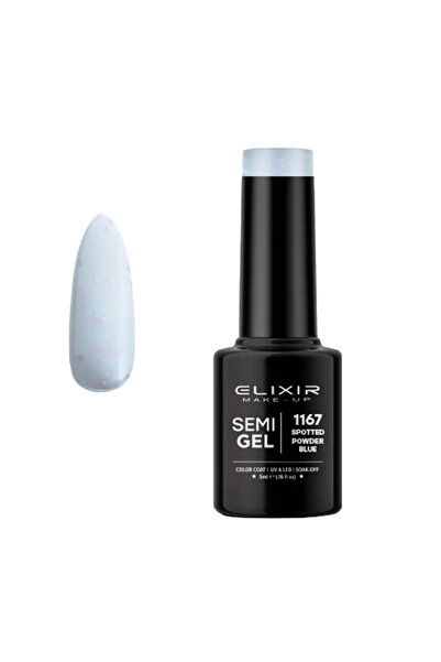 Elixir Επαγγελματικό Ημιμόνιμο Βερνίκι Νυχιών Τύπου Ημι-τζελ 1167 Μπλε Πουδρέ