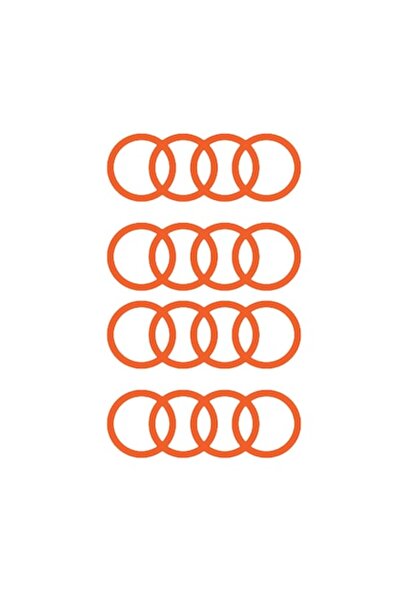 Oracal Autocolante pentru etrier - Logo Audi - 4 bucăți - portocaliu