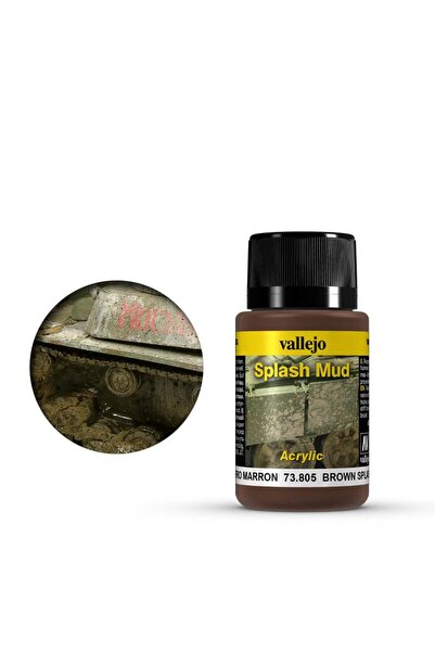 Vallejo 40ml Εφέ Φθοράς - Καφέ Λάσπη με Εφέ Πιτσιλίσματος #   73805