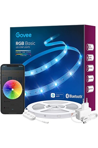 Govee Ταινία LED RGB Bluetooth 10μ. Ελεγχόμενη μέσω εφαρμογής και κουτιού ελέ...