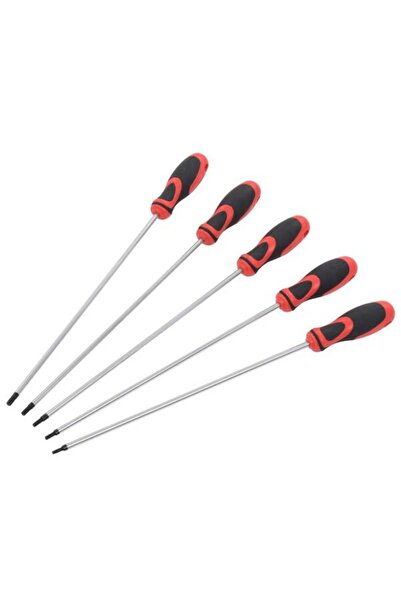 vidaxl Set de șurubelnițe Torx, 5 piese, 300 mm
