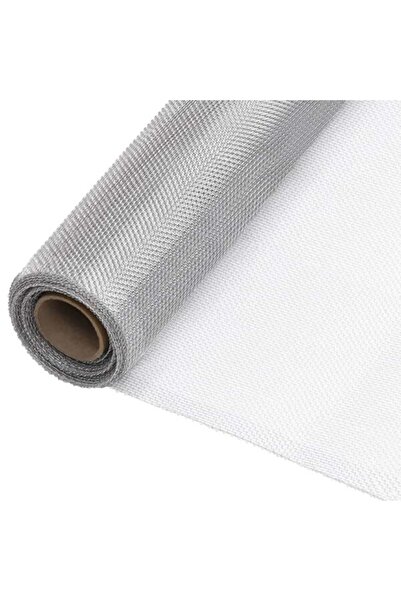 vidaxl Plasă de sârmă, Argintie, 80 x 2000 cm, Aluminiu