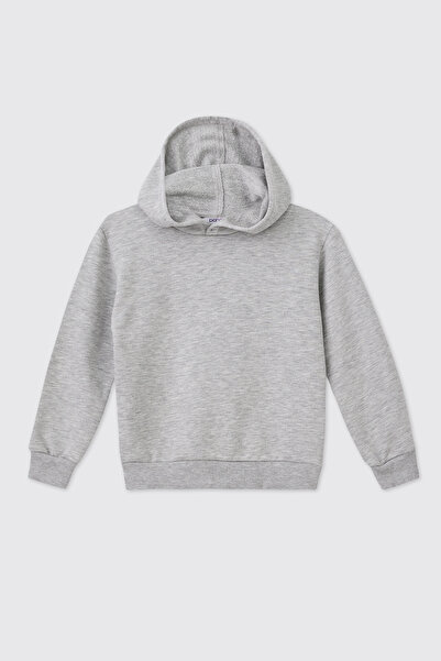 Panço Baby Boy Grey-Melange Sweatshirt