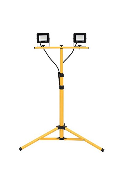 vidaxl Proiector LED cu trepied, 2 x 20 W, Alb rece