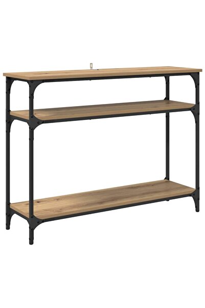 vidaxl Masă de consolă Stejar Artizanal 100 x 29 x 75 cm Lemn compozit