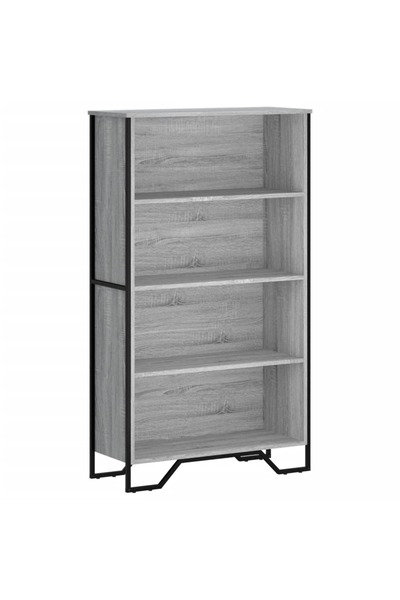 vidaxl Bibliotecă, gri sonoma, 80x31x137,5 cm, lemn prelucrat