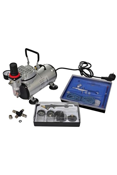 vidaxl Set compresor aerograf cu 2 pistoale
