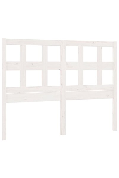 vidaxl Tăblie de pat, alb, 205,5x4x100 cm, lemn masiv de pin