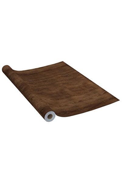vidaxl Folie autoadezivă pentru mobilă, stejar închis, 500 x 90 cm, PVC