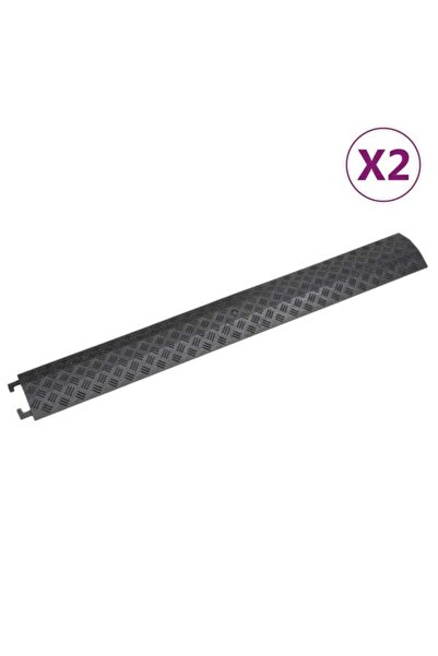 vidaxl Rampe de protecție cabluri, 2 buc., negre, 98,5 cm