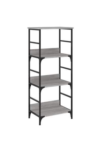 vidaxl Raft de cărți gri sonoma 50x33x117,5 cm lemn prelucrat
