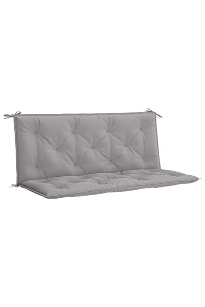 vidaxl Pernă pentru bancă de grădină, Gri 120 x (50+50) x 7 cm, țesătură Oxford
