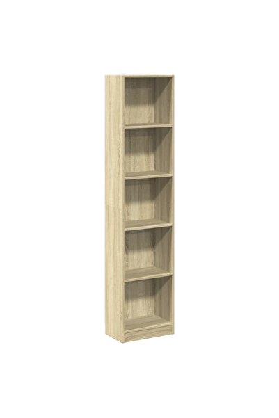 vidaxl Bibliotecă, stejar sonoma, 40x24x176 cm, lemn prelucrat