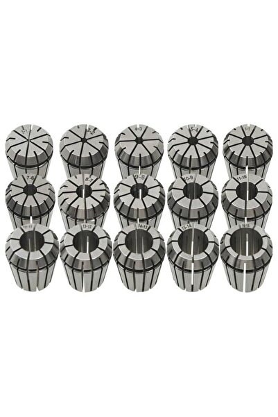 vidaxl Mandrine ER 25, 15 buc., set de scule pentru strunjire