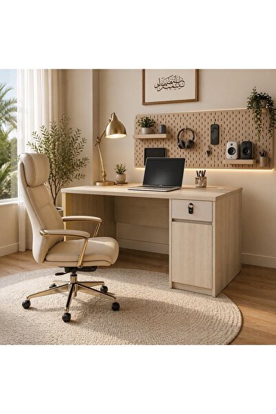 laverahome مكتب عمل (Workstation) الأبعاد (المقاس): 120 سم (طول) × 60