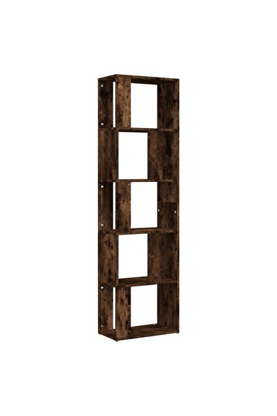 vidaxl Bibliotecă, stejar fumuriu, 45x24x160 cm, lemn compozit