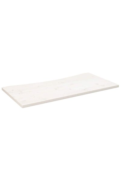 vidaxl Blat de birou, alb, 110x60x2,5 cm, lemn masiv de pin