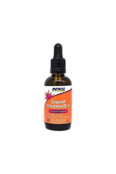 Now Liquid Vitamin D-3 400 Iu/ 4 Drops 2 Oz.