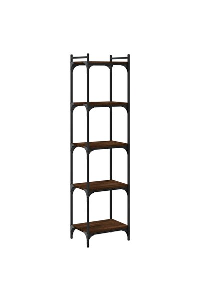 vidaxl Bibliotecă 5 niveluri, stejar maro 40x30x154 cm, lemn prelucrat