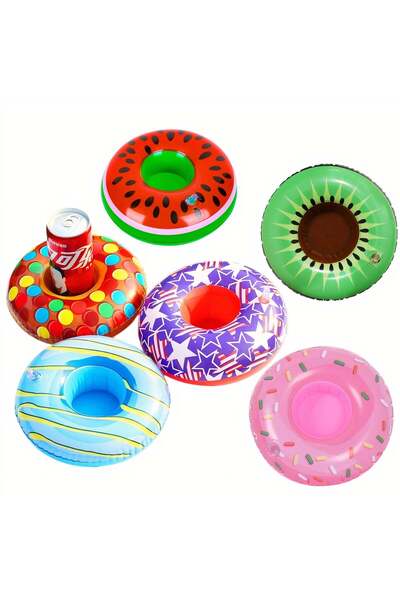 hey Suport gonflabil pentru băuturi, set de 12, 19 x 19 cm, diverse modele