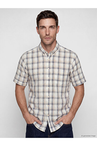 LC Waikiki Peak New Season Standard Fit Plaid Poplin Men's Shirt