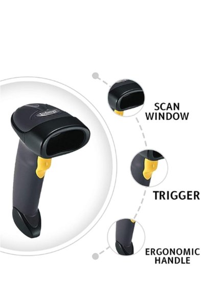 Zebra - Barcode Scanner LS 2208 -USB-USDقاري باركود