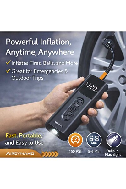 iqraafashion Moxedo Portable Air Compressor 150 PSI Digital Tire Inflator Pump