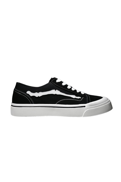 MARCOMEN Kross Men's Thick Sole Daily Casual Sneaker Shoes Black White