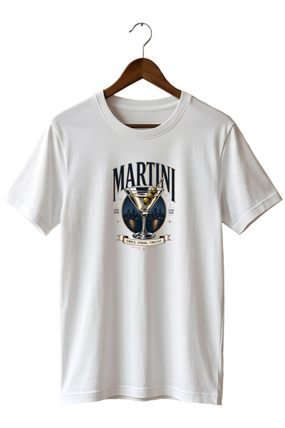 remonz Mojito Cocktail Unisex Cocktail Printed Regular Fit Crew Neck T-Shirt