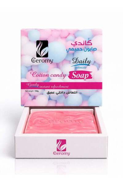 CEROMY Daily intimate soap with cotton candy scent for freshness and cleanlin...