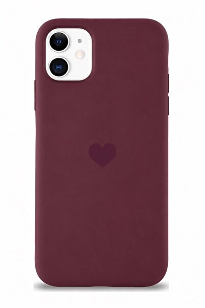 3GEN CASE iPhone 11 Uyumlu Kalp Logolu Lansman Kılıf İçi Kadife Kaplamalı Pre...