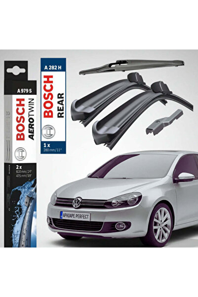 Bosch Set complet ștergătoare față + spate pentru VW Golf VI (5K1) 2008-2013 ...