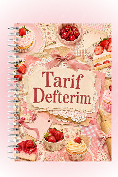 Mimu Art Studio Tarif Defteri Spiralli A5 48 Sayfa Yemek Tarifi Not Defteri 5