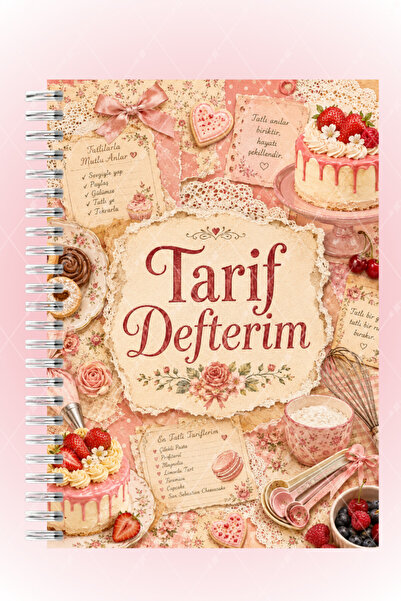 Mimu Art Studio Tarif Defteri Spiralli A5 48 Sayfa Yemek Tarifi Not Defteri 4