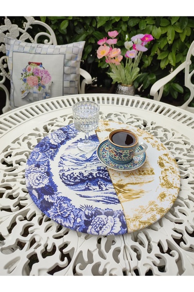 Nevena handmade Toile de jouy supla seti (6'lı)