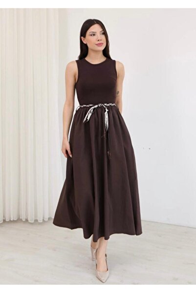 Look Kadıköy Women's Skirt Poplin Short Sleeve Fair Dress
