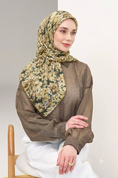 ZER Organic Cotton Viscose Scarf Special Design Crisp Floral Lightweight Stylish