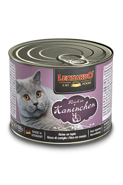 LEONARDO Rabbit Κονσέρβα Γάτας με Πατέ Κουνέλι 200gr